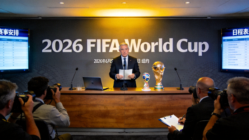 2026年世界杯官方新闻发布会现场 - 国际足联官员宣布赛事安排